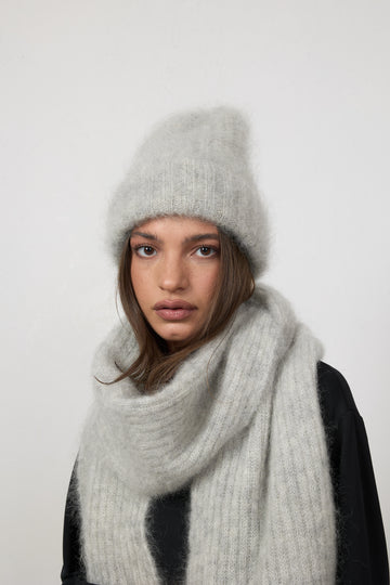Czapka Nala Mohair Fog Grey