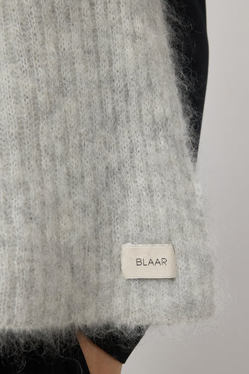Szalik Mossy Mohair Fog Grey