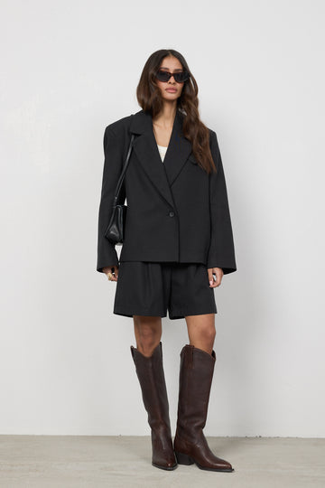 Marynarka Georgia Washed Black Petite