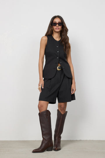Kamizelka Gia Washed Black Petite