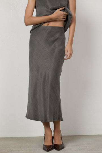 Spódnica Brina Dark Grey Petite