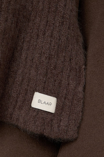 Szalik Mossy Mohair Brown Truffle
