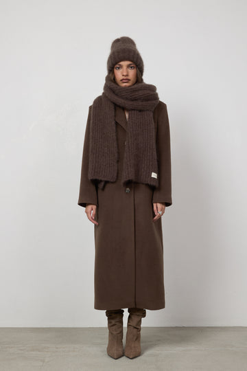 Czapka Nala Mohair Brown Truffle